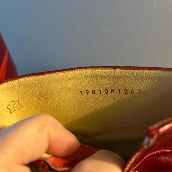 Monica by Magli Cherry Red Ankle Boots - Picture 7 of 8